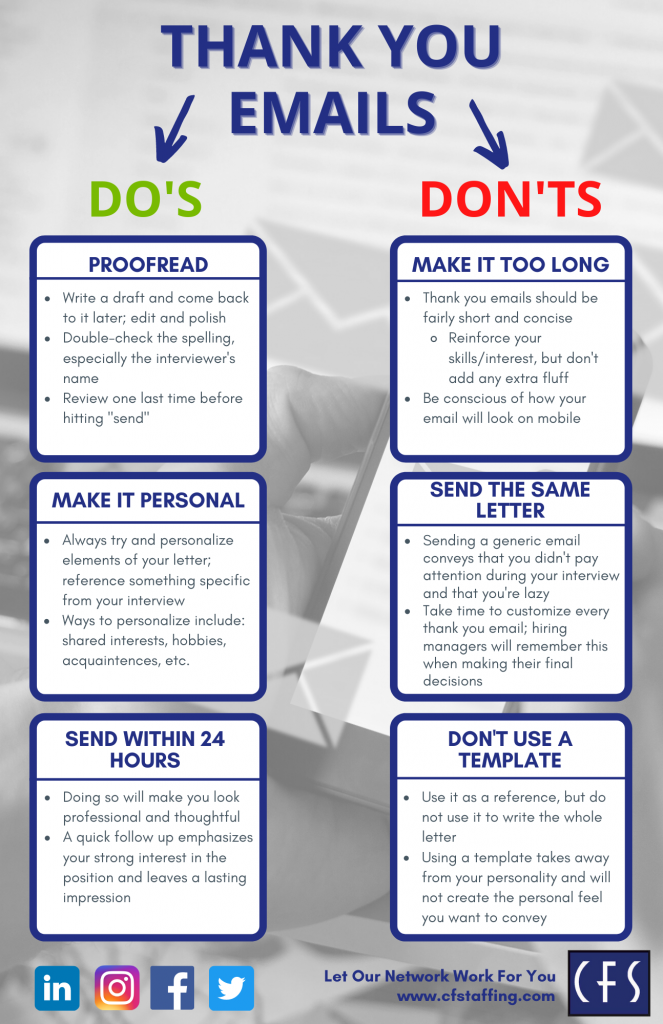 Thank You Emails: Do's & Don'ts