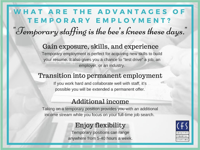 advantages of temporary employmentcreative