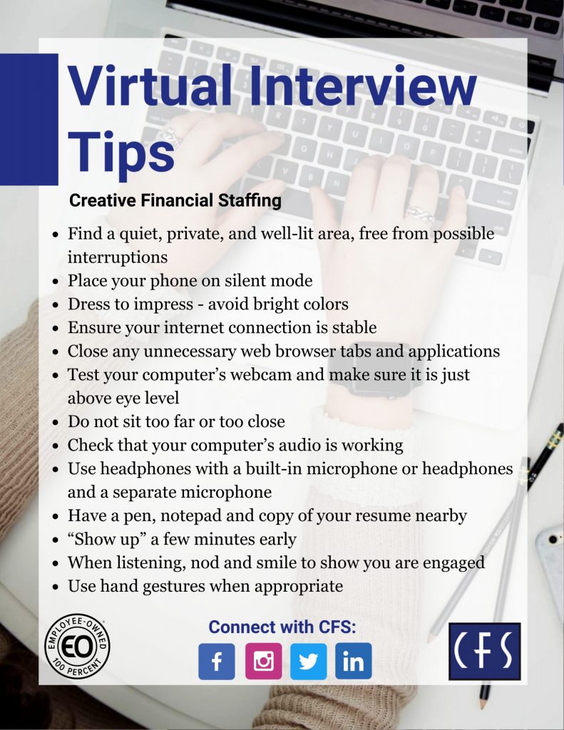 Virtual Interview Tips