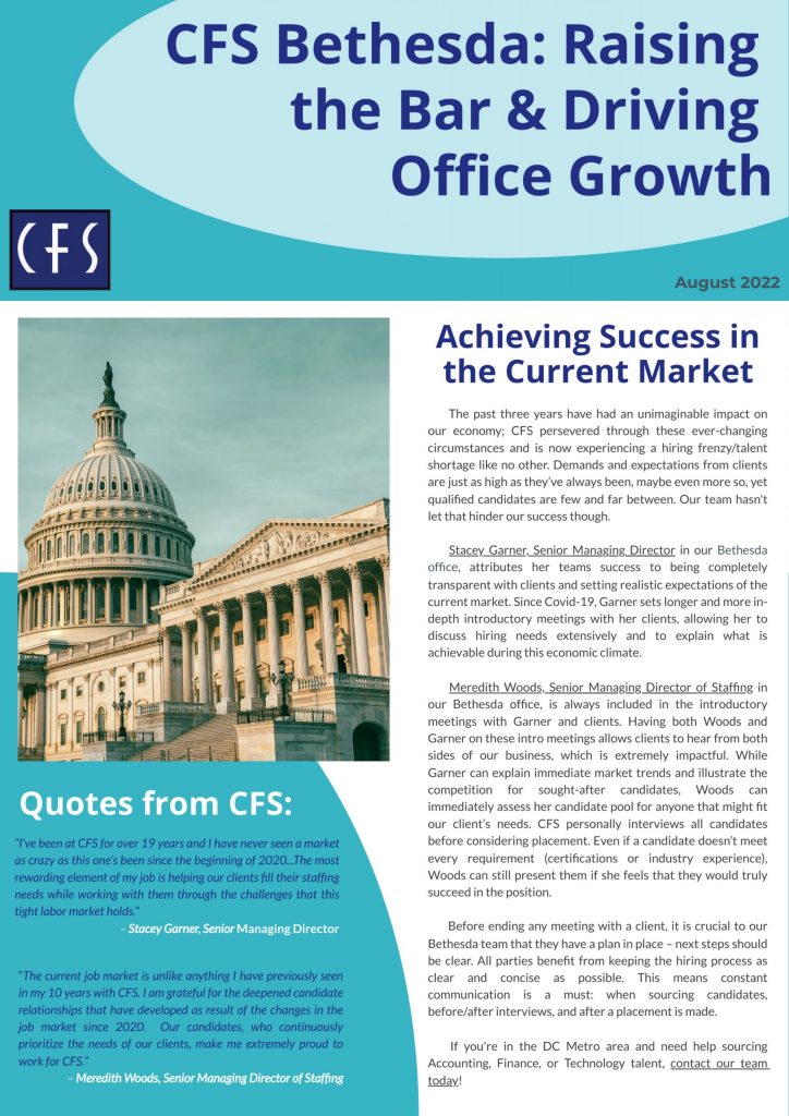CFS Bethesda: Raising the Bar & Driving Office Growth