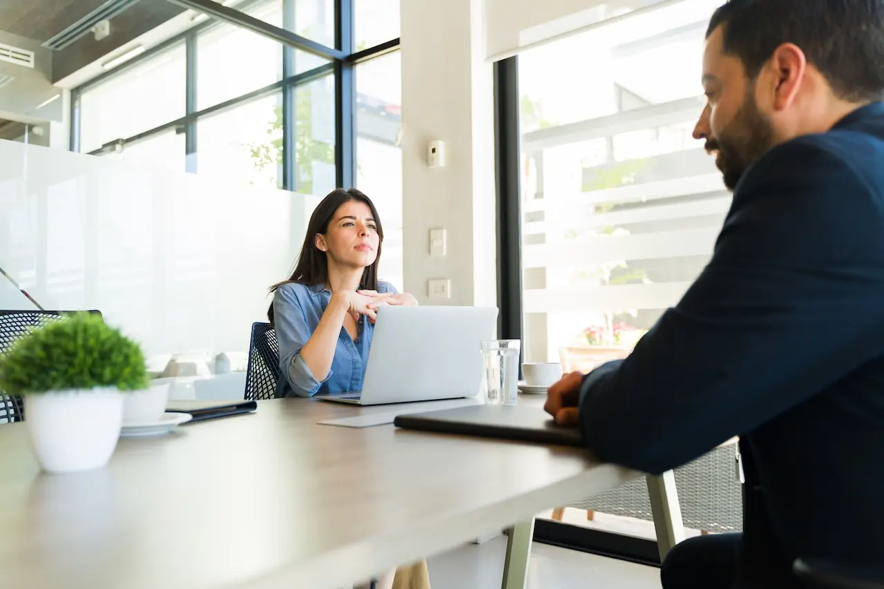 CFS Staff (2) Female HR Recruiter interviewing applicant