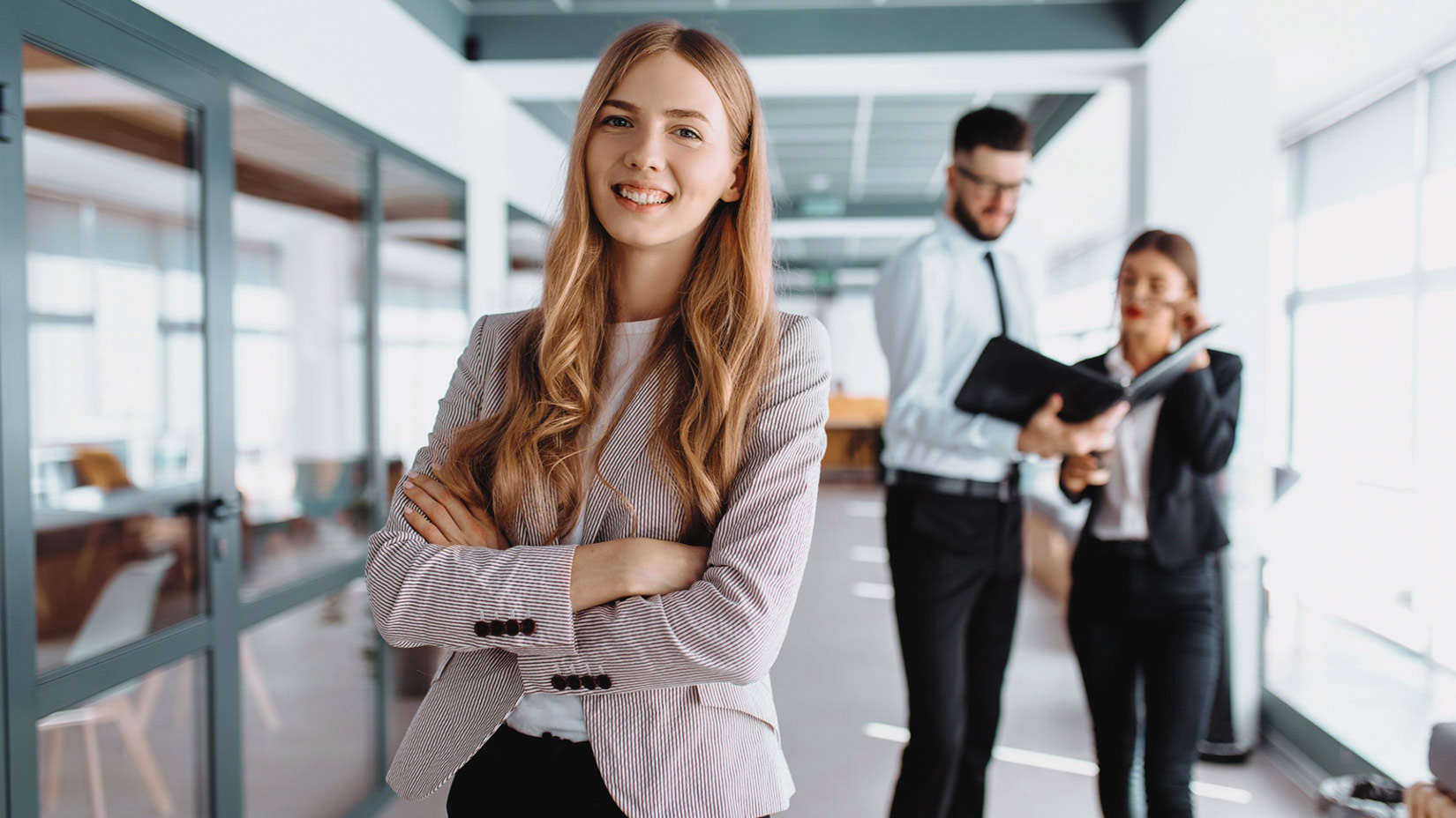 smiling business woman