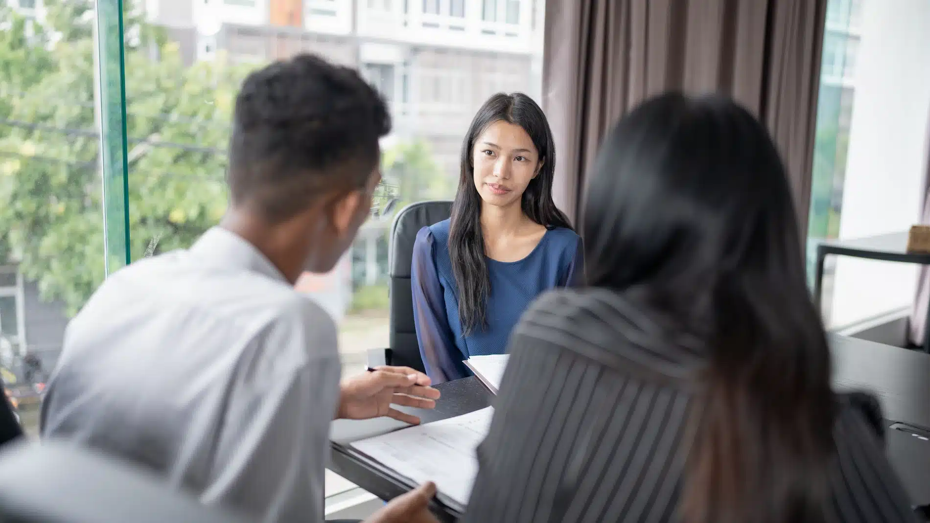 Recruiters in an interview